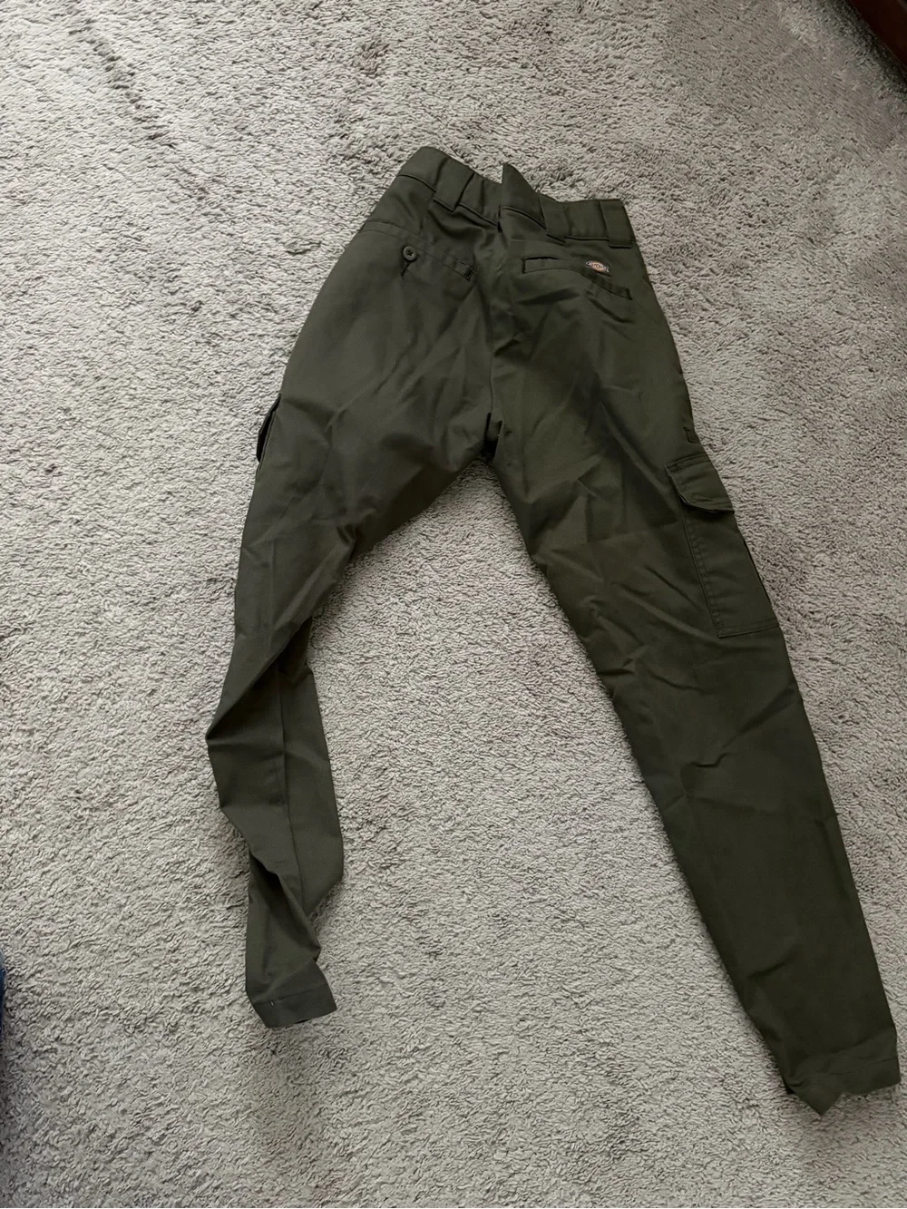 Dickies Olive Green Men's Cargo Pants - Skater Workwear 28x30